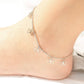 18K Gold PVD Stainless Steel Butterfly Charm Anklet