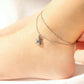18K Gold PVD Stainless Steel Sea Turtle Charm Anklet