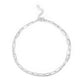 2 Row Stainless Steel Loop and Paperclip Chain Anklet