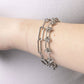18K Gold PVD Stainless Steel Knotted Chain Bracelet