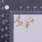 24K Gold Filled Clear CZ Round Headband Mini Charm | AF480