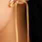 18K Gold Plated Waterproof Stainless Steel Drop Earrings - 7489 7473