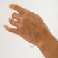 18K Gold PVD Stainless Steel Linked Heart Chain Bracelet