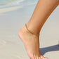 2 Row Stainless Steel Loop and Paperclip Chain Anklet