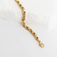 18K Gold PVD Stainless Steel Double Oval Chain Bracelet