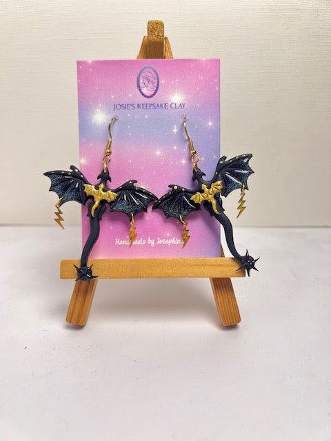 Foruth Wing Dragon Earrings